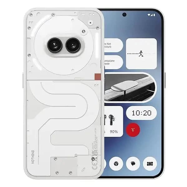 هاتف Nothing Phone (3a) بذاكرة 8GB RAM وسعة 128GB ولون أبيض