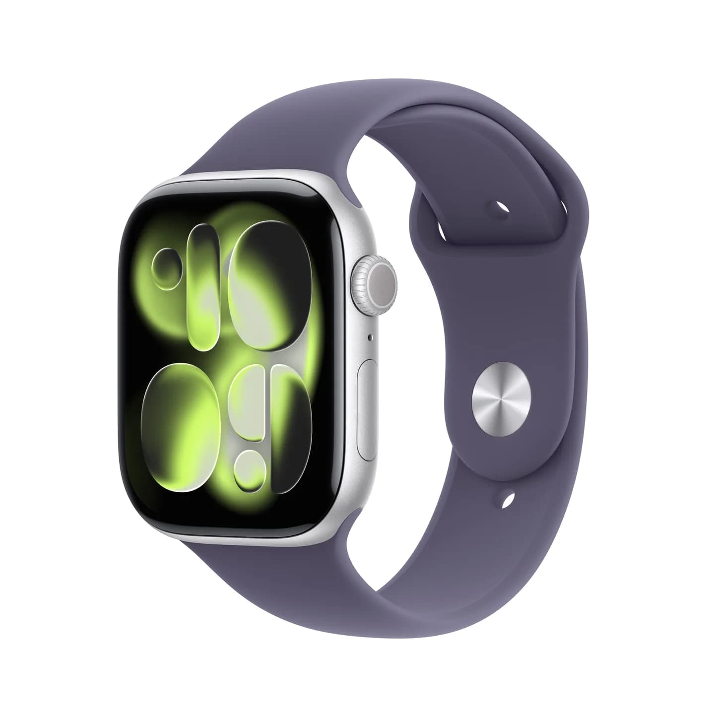 ساعة Apple Watch Series 11 GPS + Cellular بهيكل ألومنيوم باللون فضي