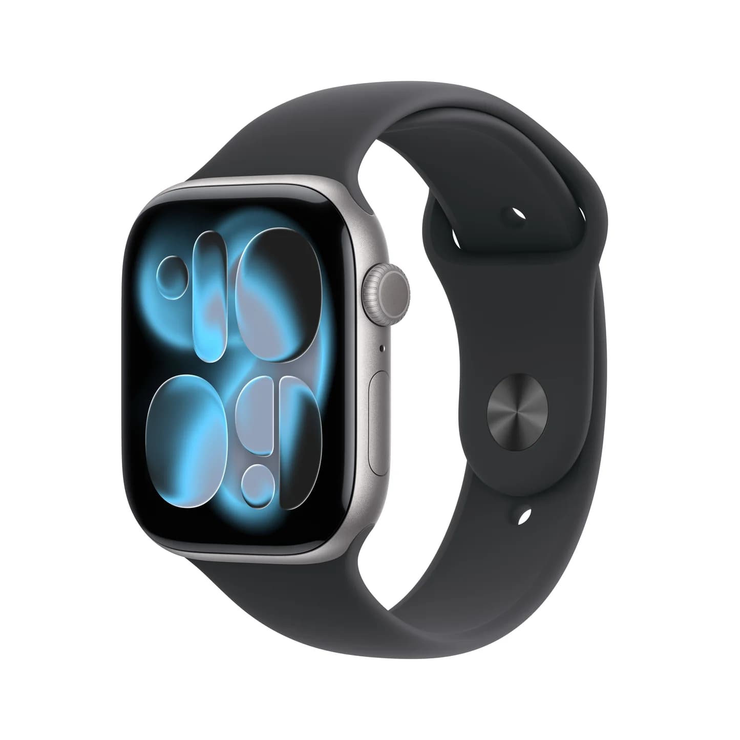 ساعة Apple Watch Series 11 GPS + Cellular بهيكل ألومنيوم باللون رمادي فضائي