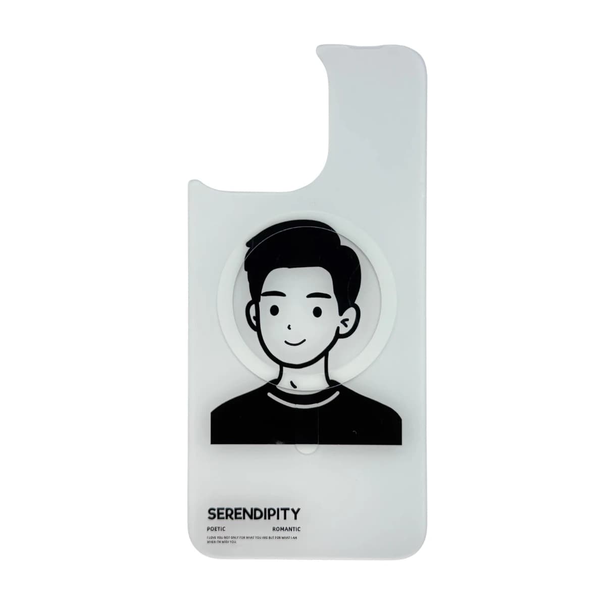 جراب Magnetic Swap Case المغناطيسي لهاتف iPhone 14 Pro Max بتصميم Monochrome Boy