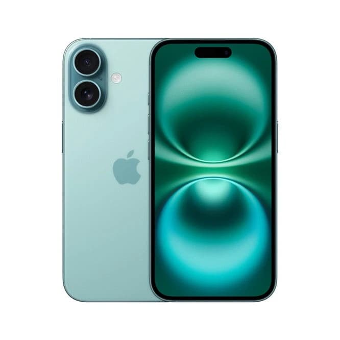 هاتف iPhone 16 بسعة 128GB ولون تيل