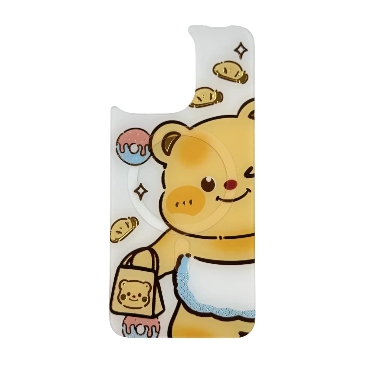 جراب Magnetic Swap Case المغناطيسي لهاتف iPhone 14 Pro Max بتصميم Teddy Bear