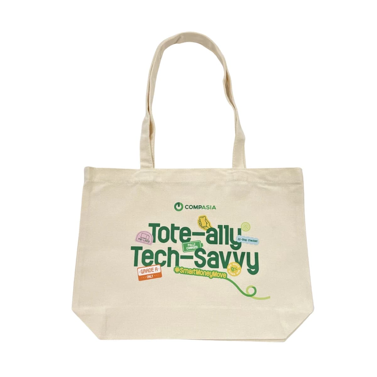 حقيبة قماشية Canvas Tote Bag 12oz بتصميم B - جديد