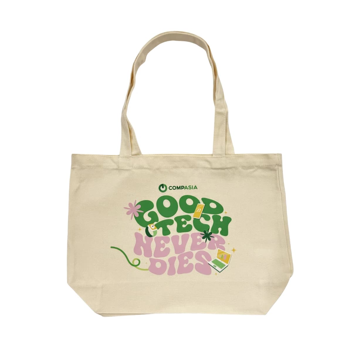 حقيبة قماشية Canvas Tote Bag 12oz بتصميم C - جديد