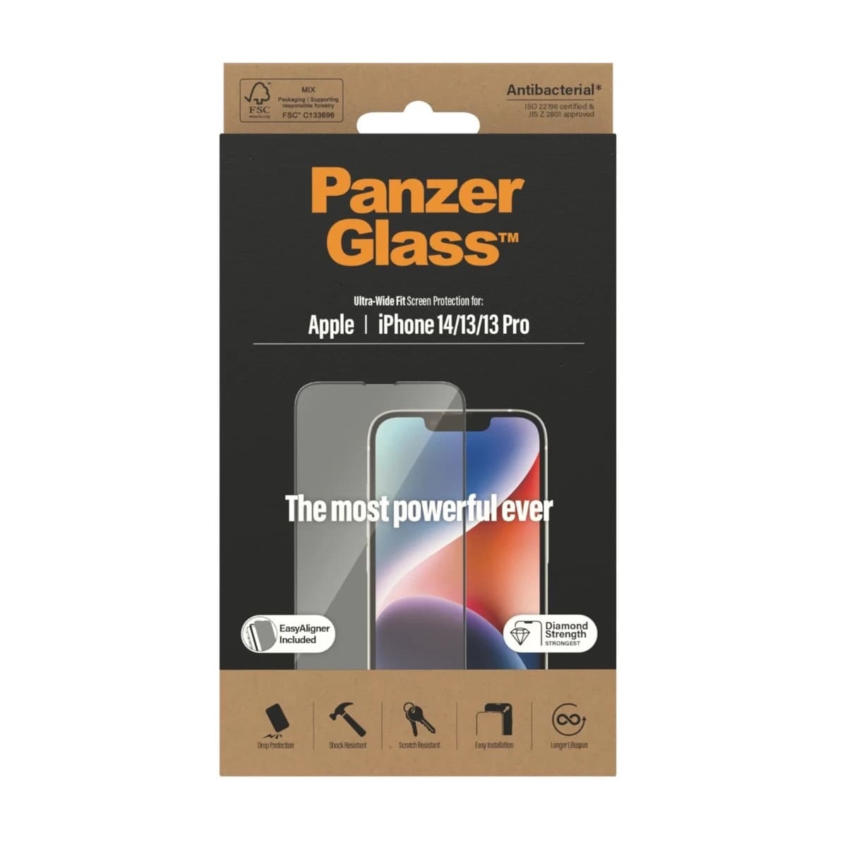 واقي شاشة PanzerGlass® لهاتف iPhone 14/13/13 Pro - جديد