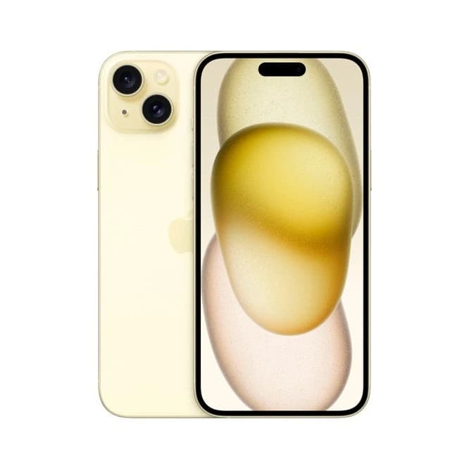 هاتف iPhone 15 بسعة 128GB ولون أصفر