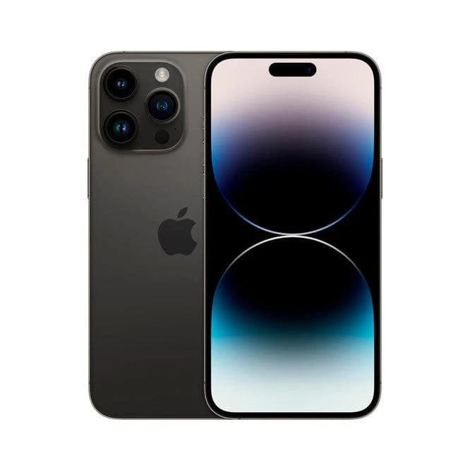 هاتف iPhone 14 Pro بسعة 128GB ولون أسود فضائي
