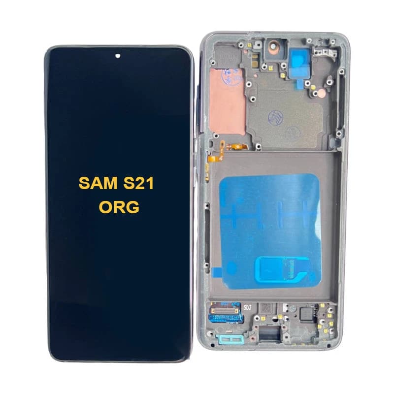 شاشة موبايل مقاس 6.2 بوصة أصلية لهاتف سامسونج Galaxy S21