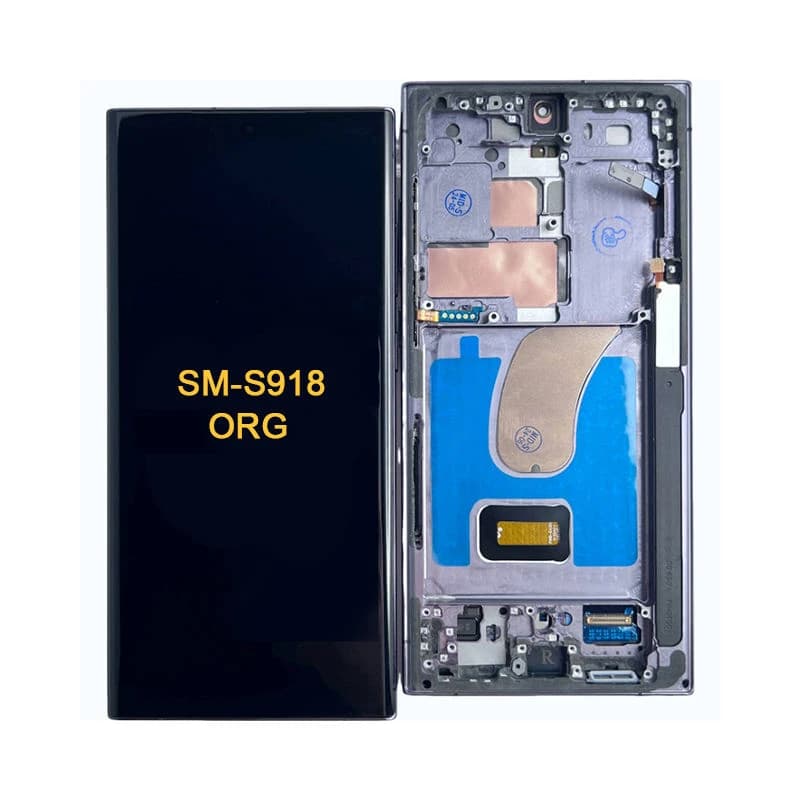 شاشة موبايل أصلية لهاتف سامسونج Galaxy S23 Ultra