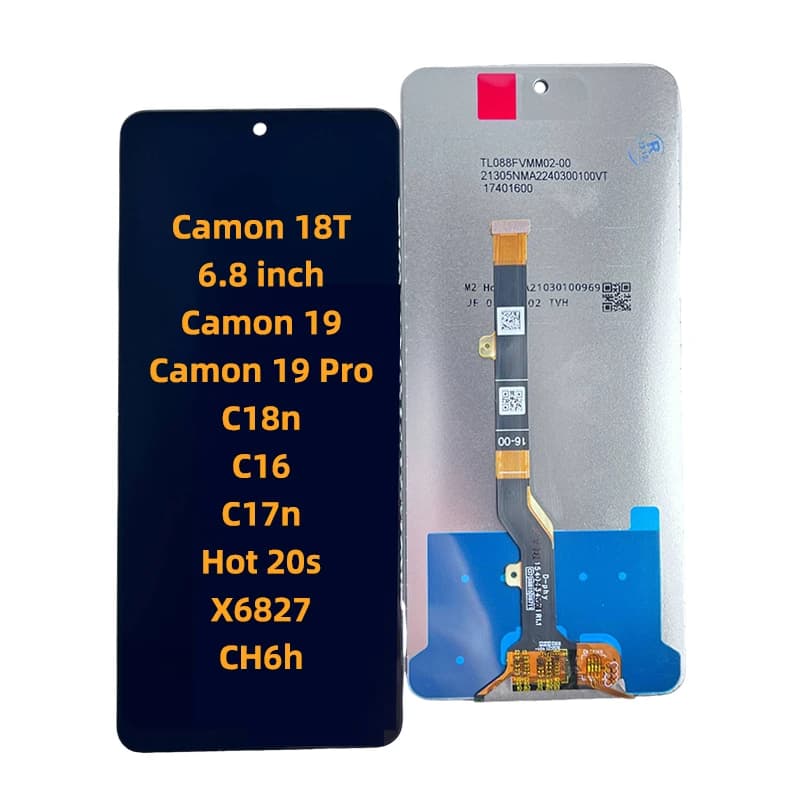 شاشة موبايل بتاتش لهاتف تكنو Camon 18T