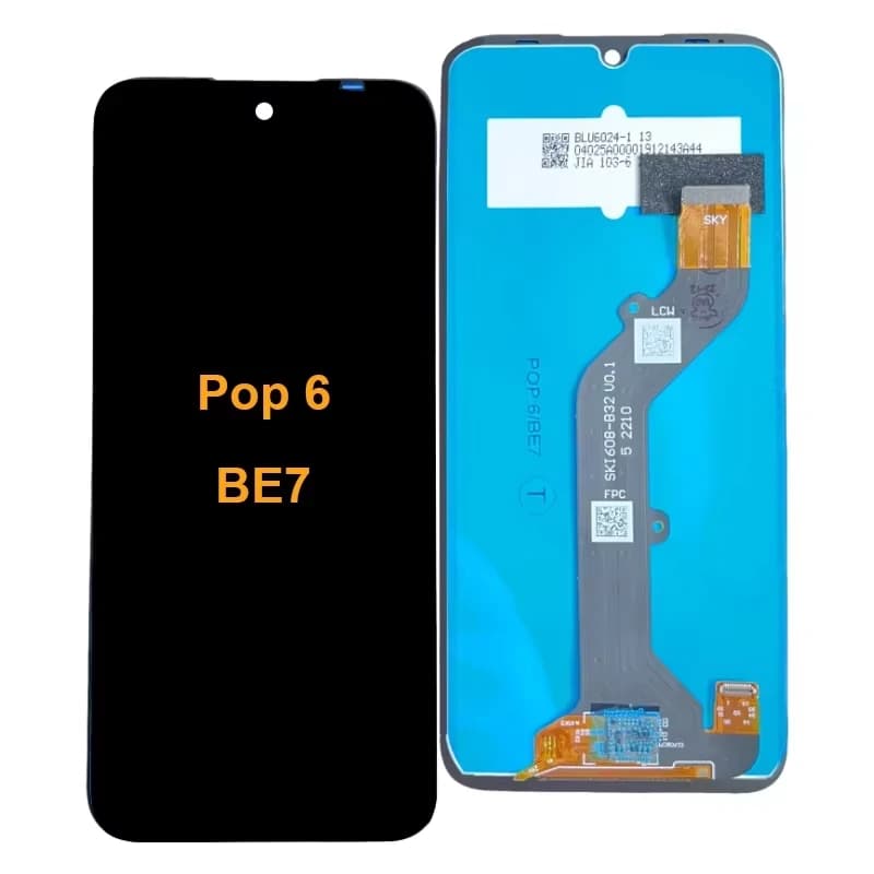 شاشة موبايل لهاتف تكنو Pop 6