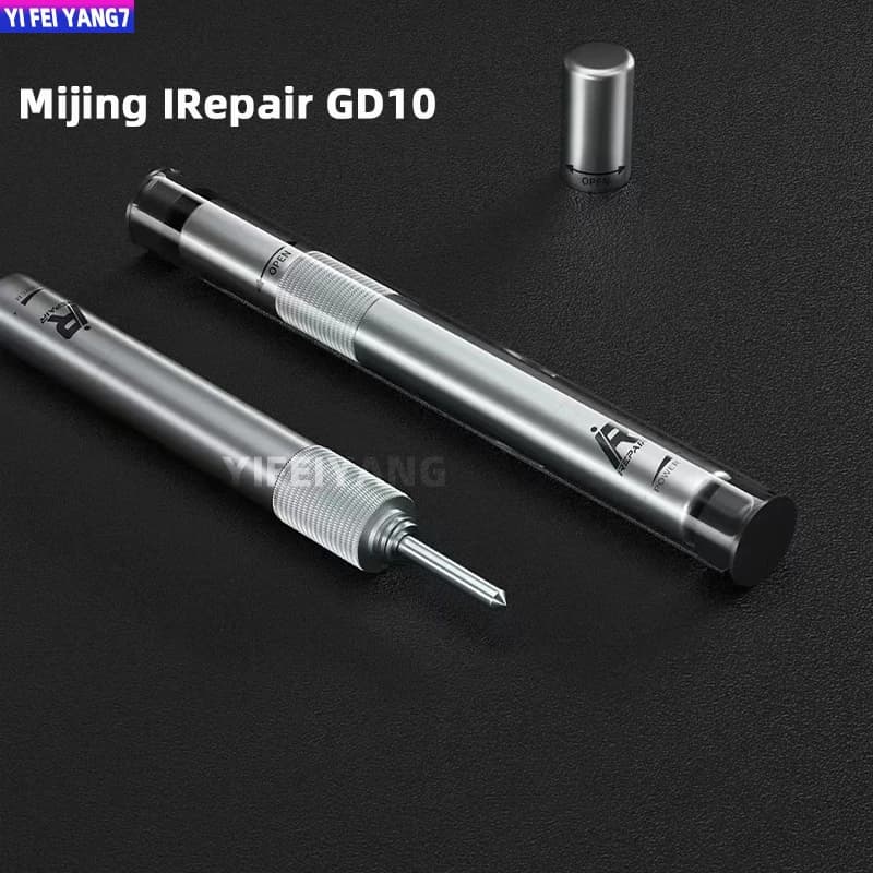 قلم كسر الزجاج الخلفي Mijing SUNSHI IRepair بقوة قابلة للتعديل لهواتف iPhone 15 وX وحتى 14 Pro Max – أداة كسر زجاج الغطاء الخلفي