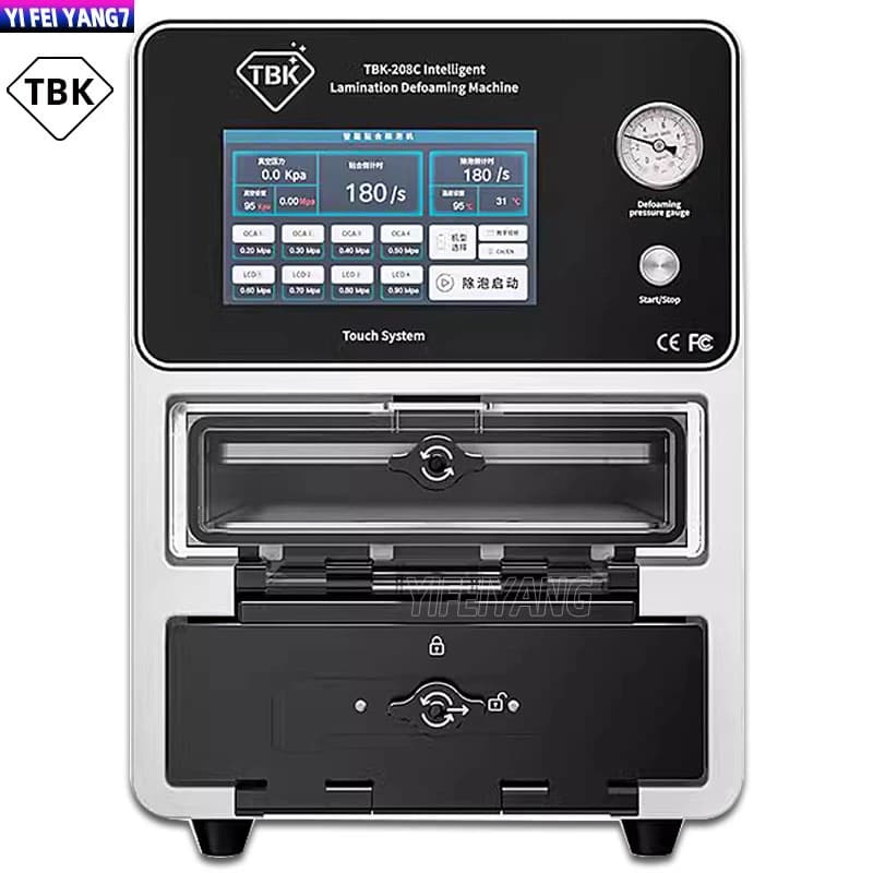 ماكينة TBK-208C الذكية المتكاملة للصق وإزالة الفقاعات مقاس 15 بوصة – معدات صيانة LCD وتجديد الهواتف المحمولة