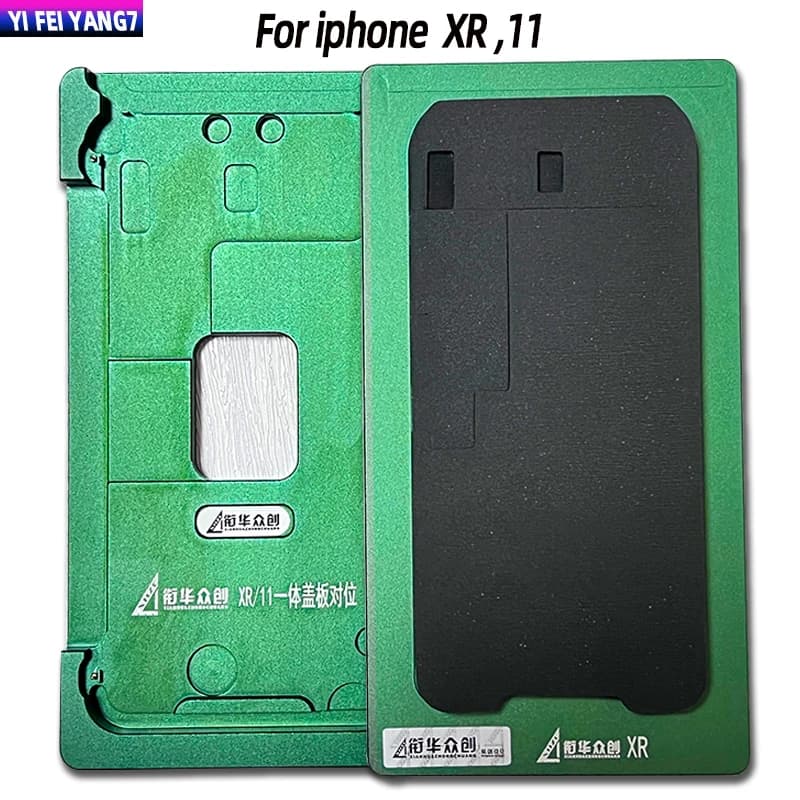 قالب تحديد موضع دقيق XR/11 بإطار للصق شاشات LCD لسلسلة iPhone 11 وXR – لصق الزجاج