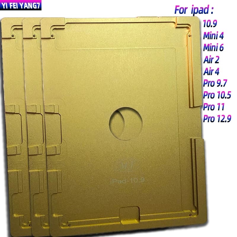 قالب تحديد موضع دقيق لأجهزة iPad Pro 12.9 (الأجيال 1-5) وMini 4/5/6 وPro 10.5/10.9/11 وAir 2/3/4 – قالب محاذاة OCA لزجاج LCD